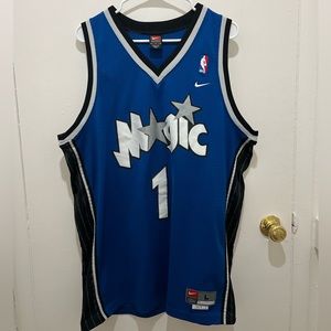 VINTAGE NIKE TRACY MCGRADY #1 ORLANDO MAGIC SEWN NBA JERSEY SIZE LARGE +2 LENGTH